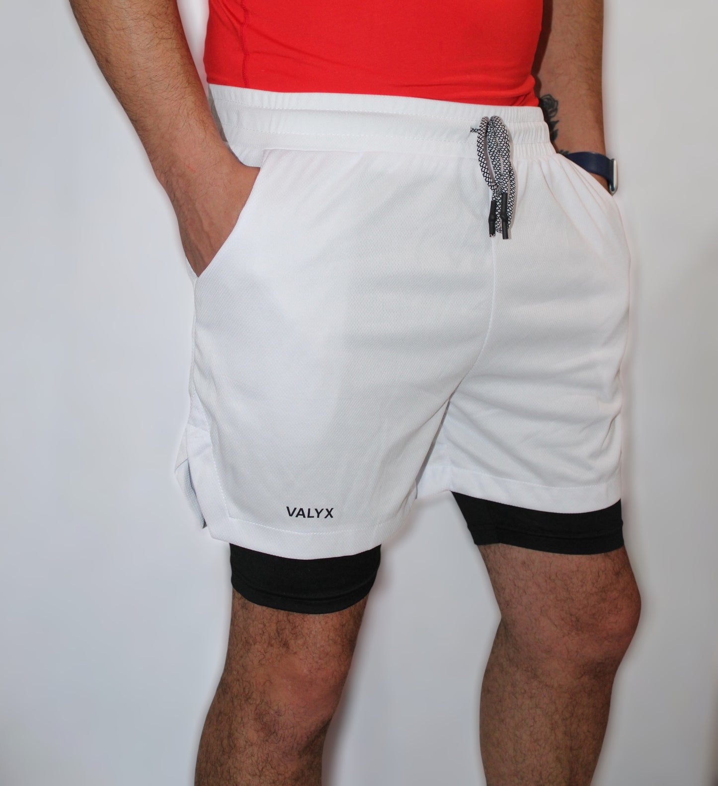 Vextro White Shorts